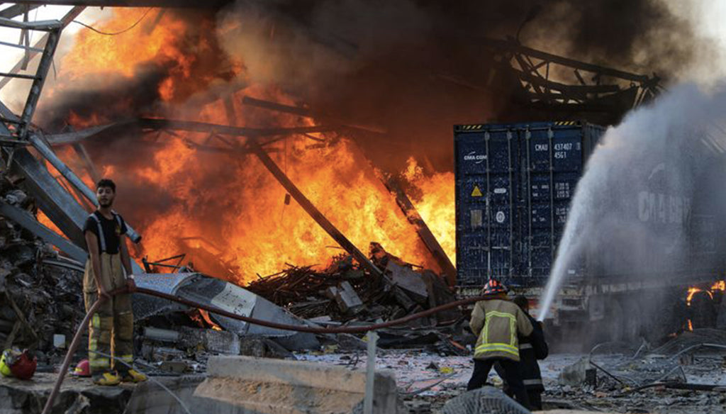 Explosion in Lebanon: 2,700 tons of ammonium nitrates were stored in the port where the explosion took place