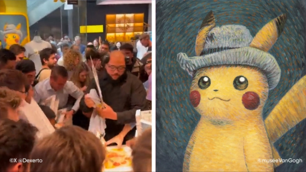 Chaos at Amsterdam's Van Gogh Museum... because of a Pokémon card!