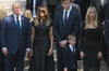Trump family in mourning: Donald Trump and his family bid farewell to the billionaire's ex-wife, Ivana, at a funeral in New York