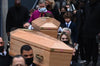 Funeral of the Bogdanoff brothers: the moving tribute of Alexandre (10 years), Igor's son