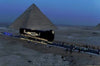 Egypt: the solar boat of Cheops transported to the Great Museum