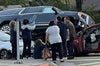 Arnold Schwarzenegger involved in a spectacular accident in Los Angeles: his SUV ends its race BEYOND another car