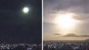 The very impressive images of a meteorite decaying on entering the stratosphere above Japan